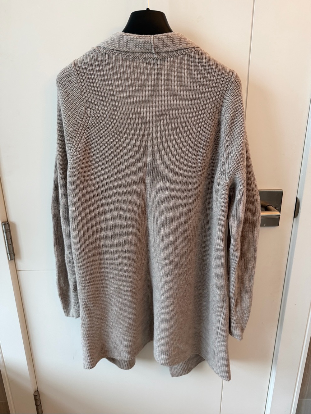 Eileen Fisher Lightweight Open-Front Cardigan in Taupe - Picture 2 of 4